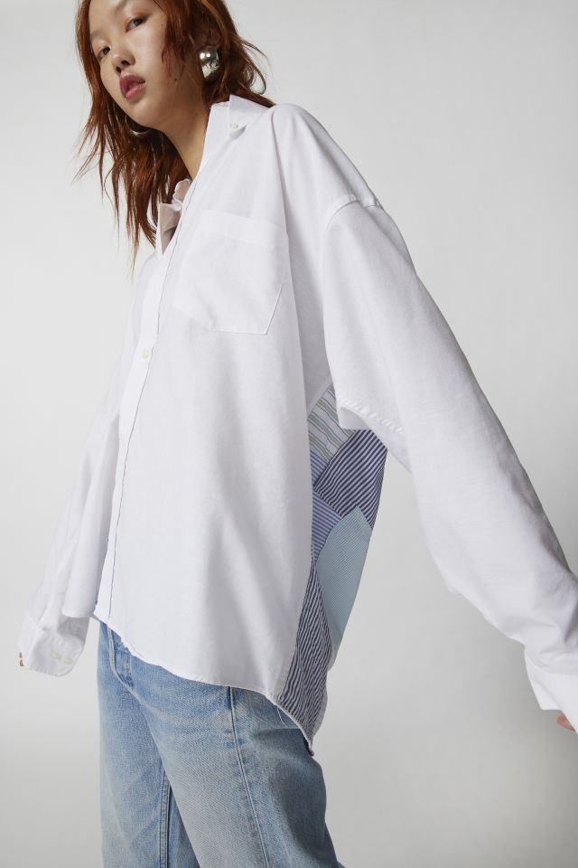 Urban Renewal Remade Patchwork Back Button-Down Shirt #3