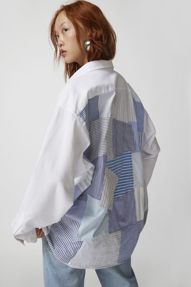 Urban Renewal Remade Patchwork Back Button-Down Shirt #4