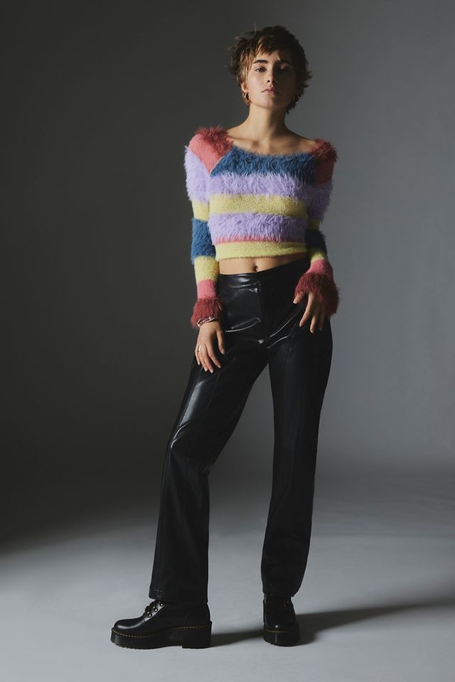Silence + Noise Sydney Faux Leather Moto Pant #1
