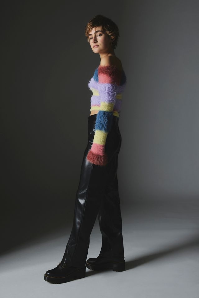 Silence + Noise Sydney Faux Leather Moto Pant #4