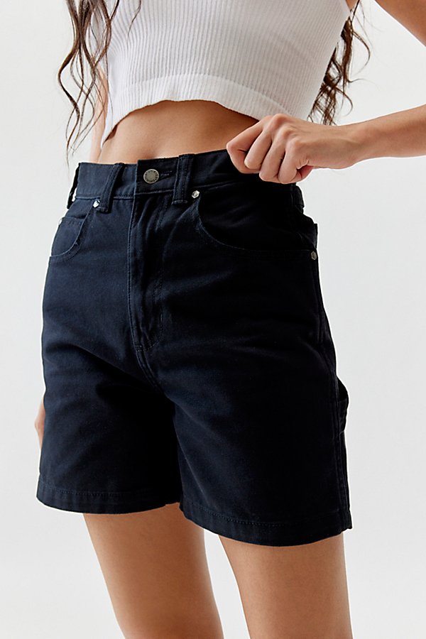 Dickies Canvas Utility Short In Black, Women's At Urban Outfitters