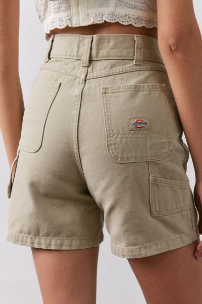 Dickies Canvas Utility Short In Tan, Women's At Urban Outfitters