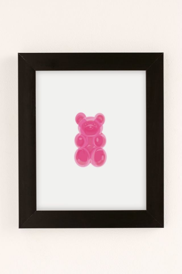 NataliaDesignsbyNK Hot Pink Gummy Bear Art Print | Urban Outfitters