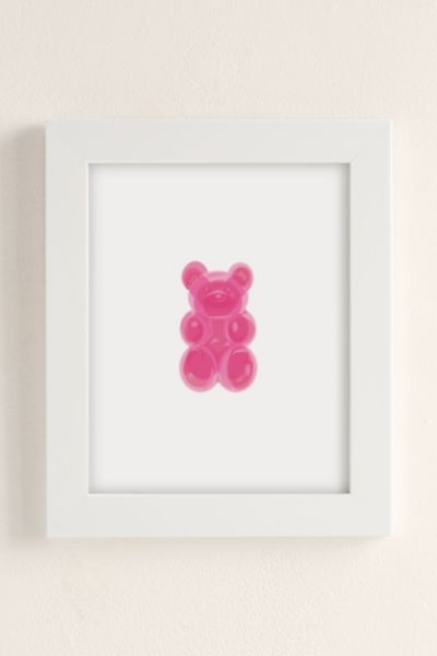 NataliaDesignsbyNK Hot Pink Gummy Bear Art Print