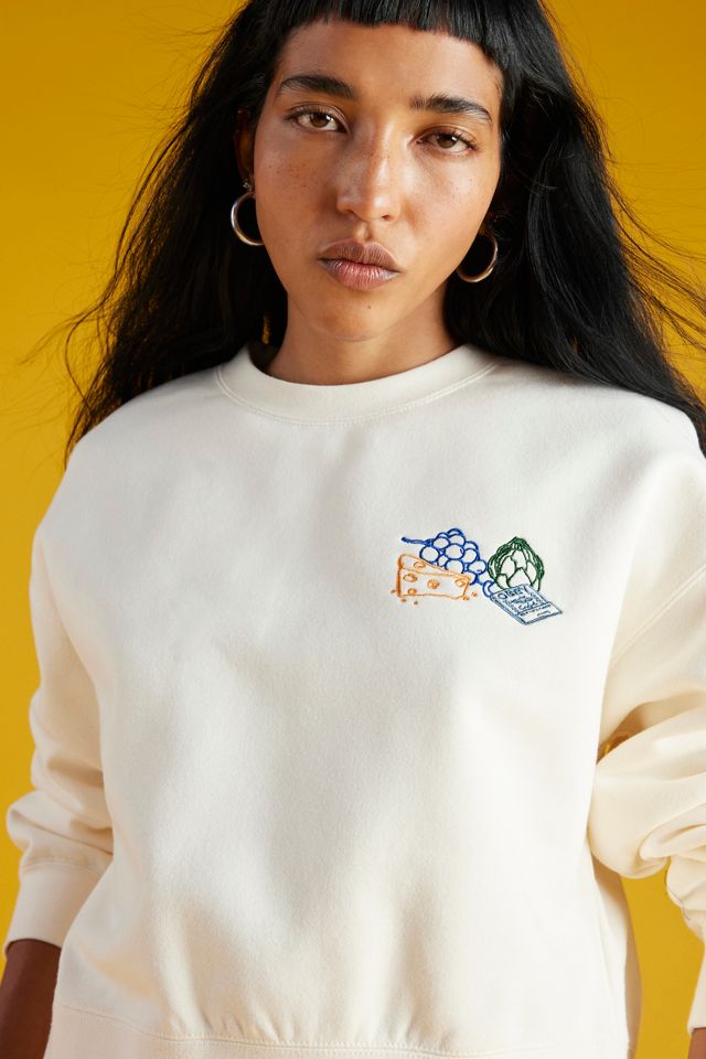 OBEY Farmers Market Embroidered Crew Neck Sweatshirt #1