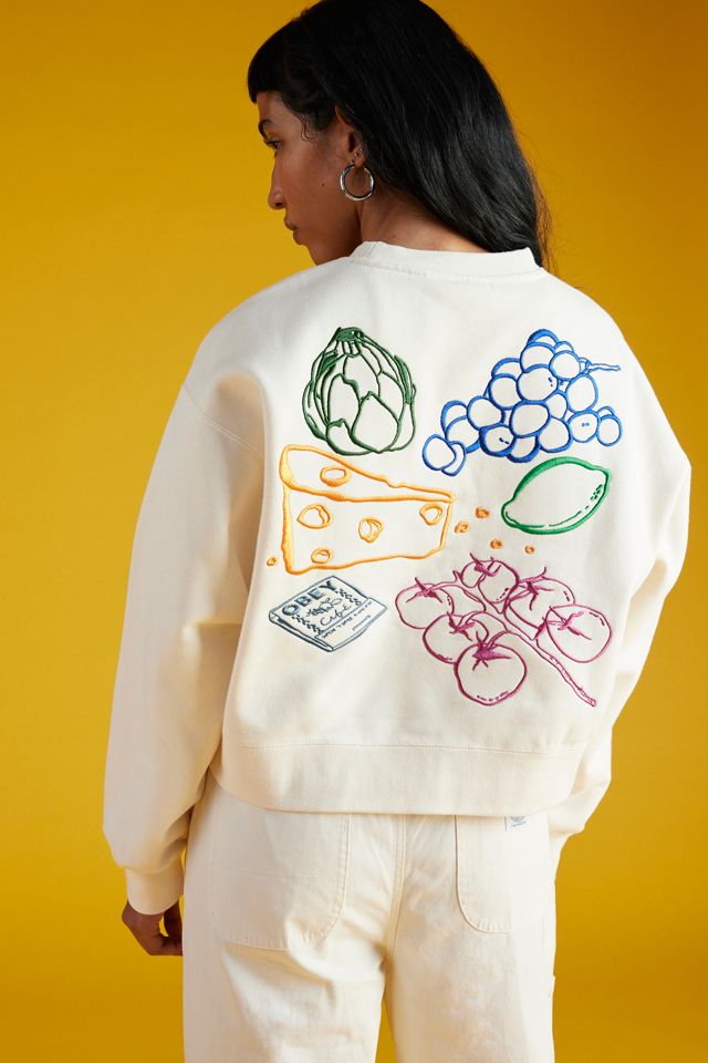 OBEY Farmers Market Embroidered Crew Neck Sweatshirt #2