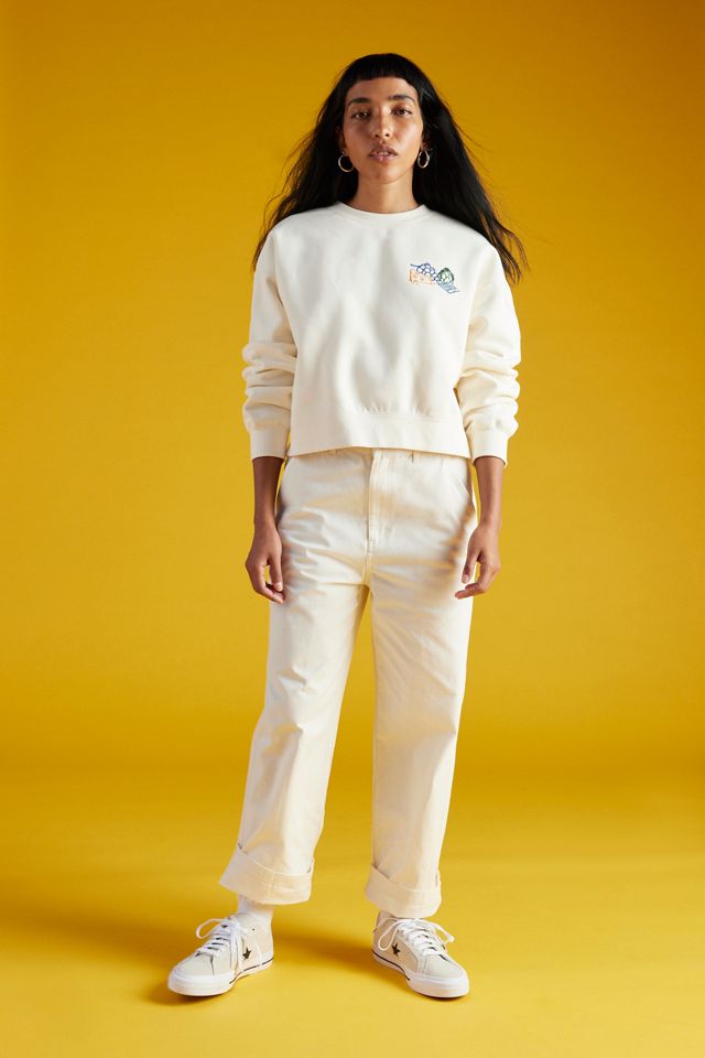 OBEY Farmers Market Embroidered Crew Neck Sweatshirt #4