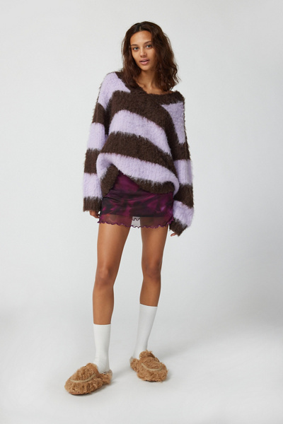 Urban Outfitters Uo Dylan Mesh Overlay Mini Skirt In Pink ModeSens