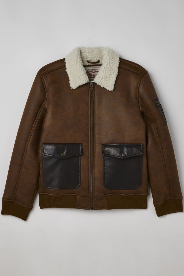 Levi's faux shearling on sale jacket