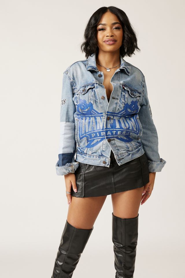 Urban outfitters black outlet jean jacket