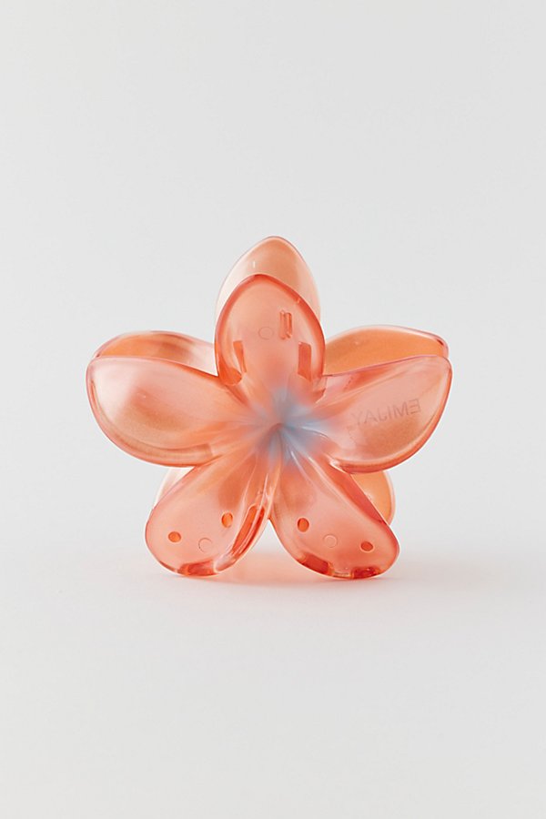 Emi Jay Super Bloom Claw Clip In Orange At Urban Outfitters In Pink
