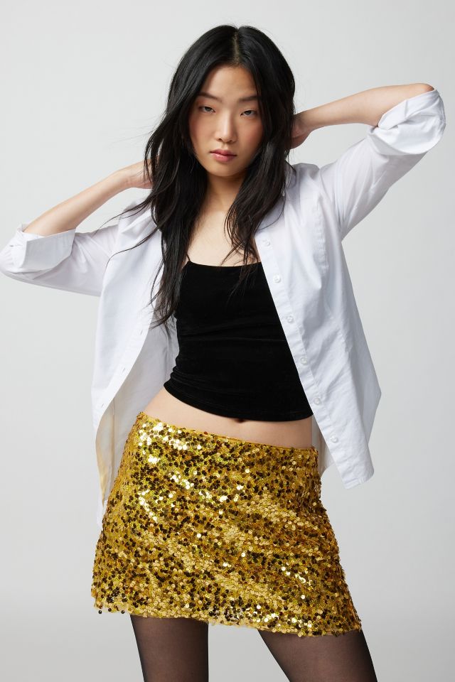 Urban outfitters hotsell glitter skirt