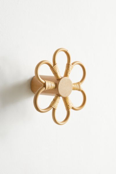 Daisy Rattan Wall Hook