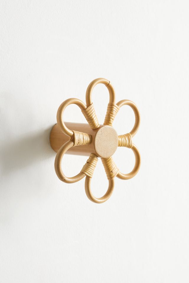Daisy Rattan Wall Hook #1