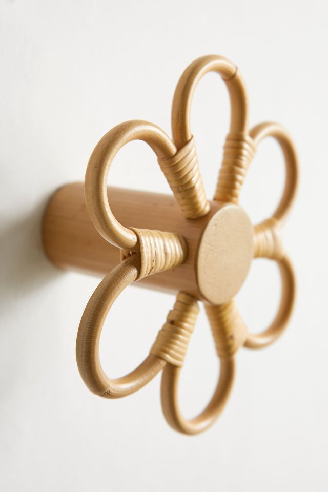 Daisy Rattan Wall Hook #2