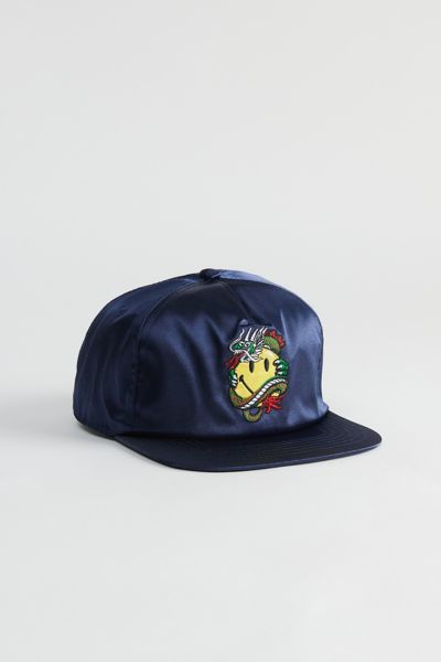 Shop Market X Smiley Souvenir 5-panel Baseball Hat In Navy, Men's At Urban Outfitters