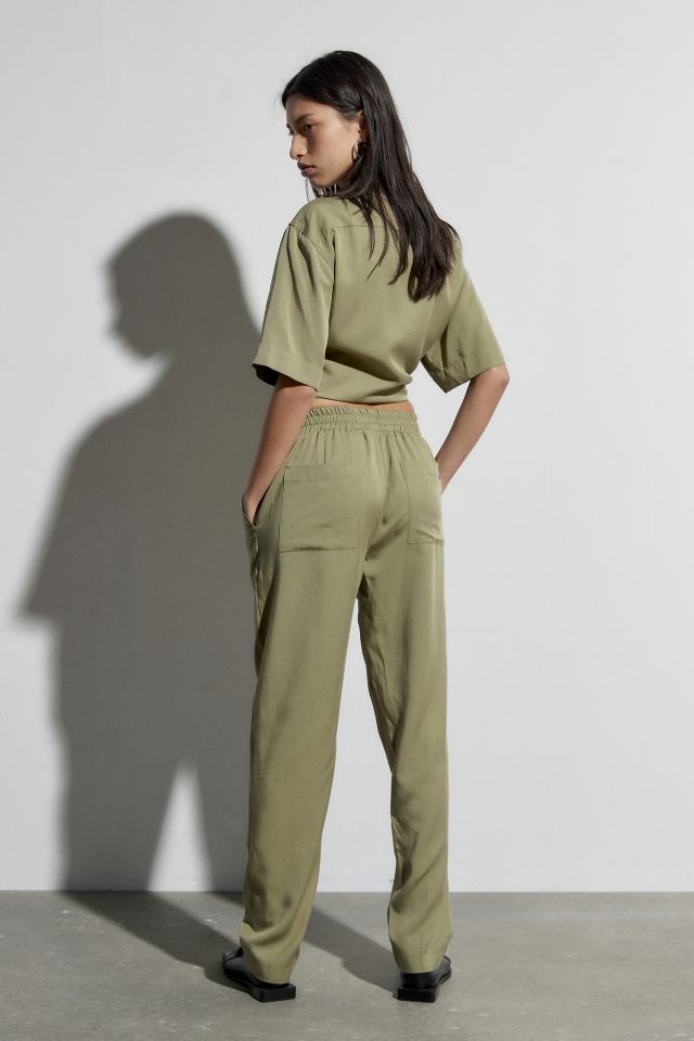 パンツ・ボトムスその他 IONSEOUL Taliyah pin tuck banding slacks JP5D0031 Belt Arranged Tuck Wide Pants(1 GREY): : ウィメンズ｜CITY