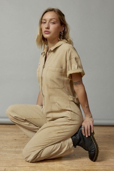 Urban Outfitters Uo Bella Zip-front Coverall Jumpsuit in Blue