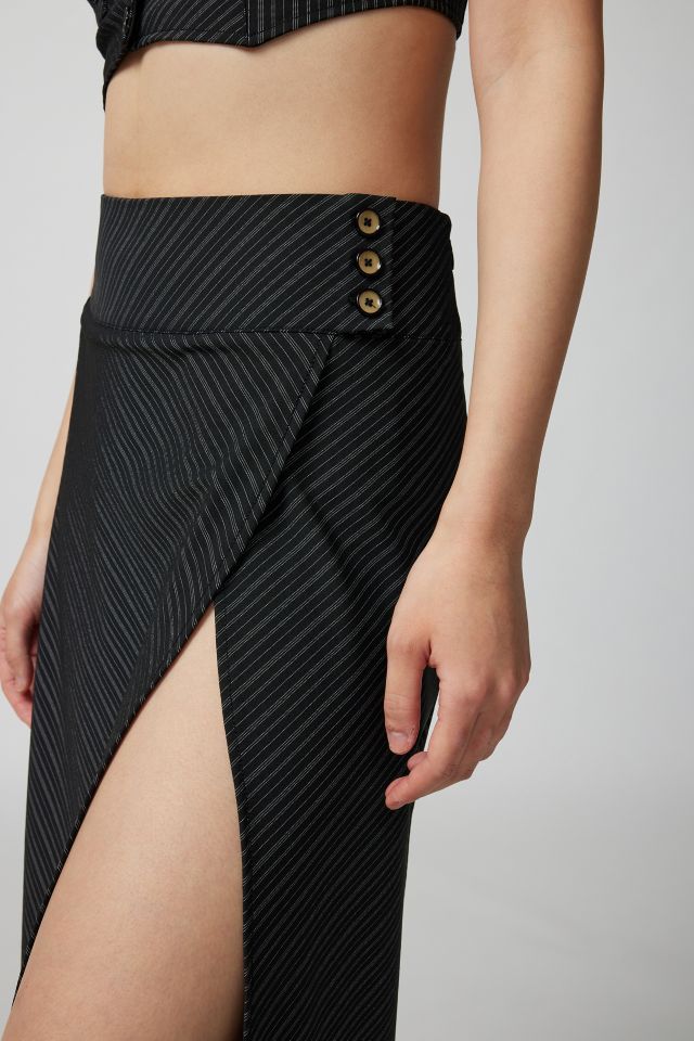 UO Morrison Pinstripe Top & Midi Skirt Set #3