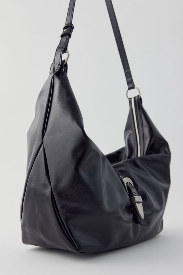 【BLACK】<MARGE SHERWOOD>HOBO ミニバッグ Marge Sherwood Mini hobo out pocket bag glossy black leather