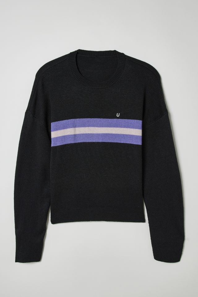 Knit sweatshirt with shimmer stripes cheap