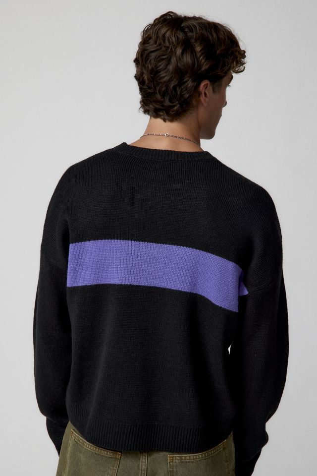 UO Shimmer Stripe Crew Neck Pullover Sweater #2
