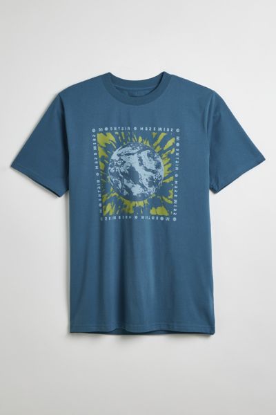 Shop Mountain Hardwear Earth Tee In Baltic Blue, Men's At Urban Outfitters