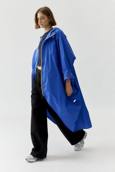 K-way Le Vrai Rennes 3.0 Poncho Rain Jacket In Blue At Urban Outfitters