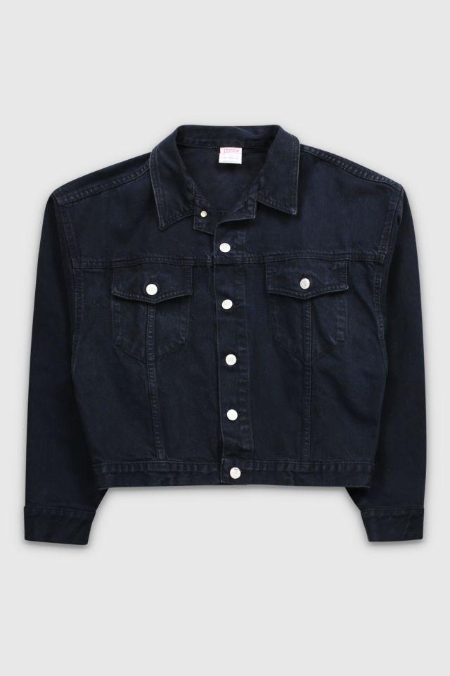 Vintage BONGO Black Denim Jacket | Urban Outfitters
