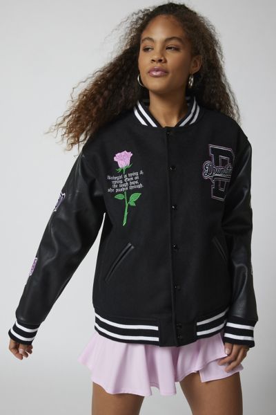 Bella Dona UO Exclusive Faux Leather Varsity Jacket
