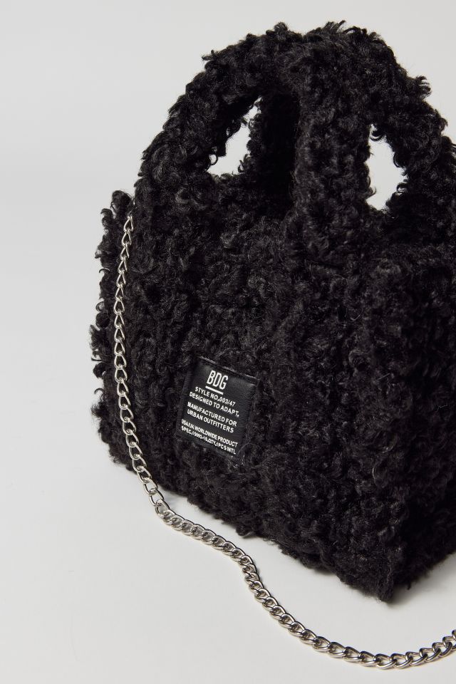 BDG Serena Teddy Fleece Mini Tote Bag #4