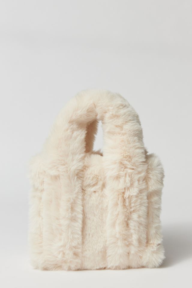 BDG Serena Faux Fur Mini Tote Bag #3