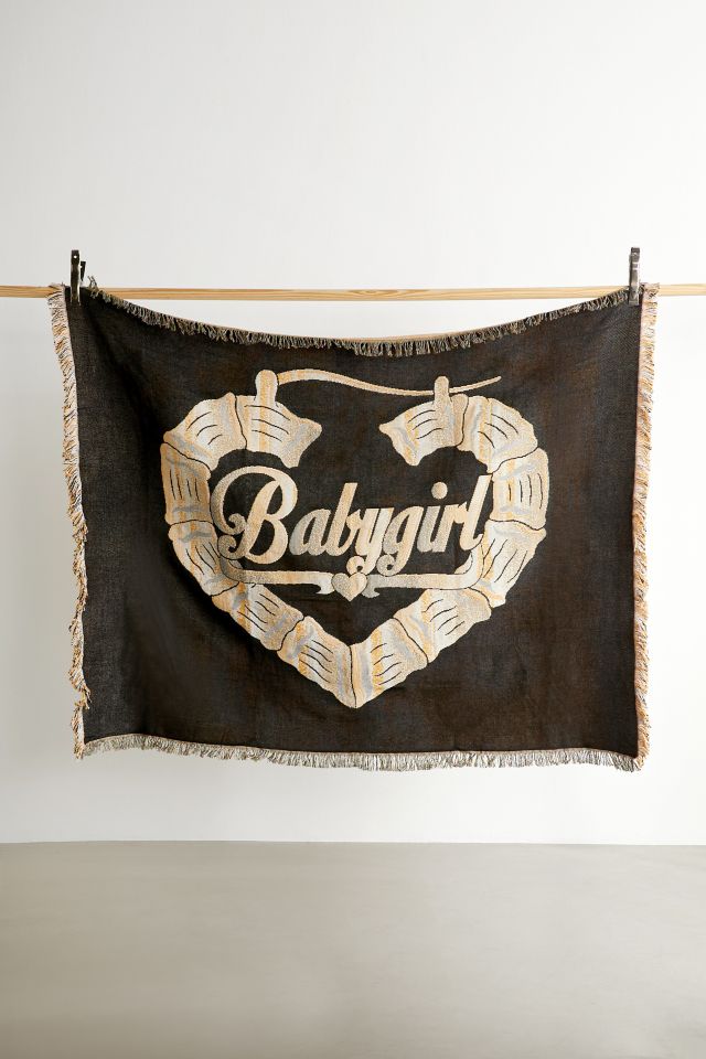 Bella Doña Baby Girl Tapestry Throw Blanket #1