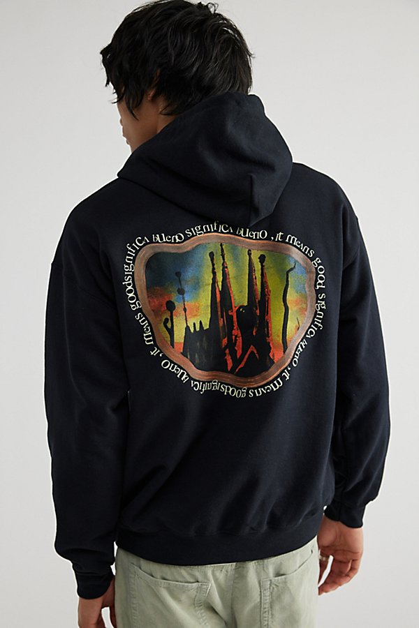 Bueno Uo Exclusive Dalí's Basilica Hoodie Sweatshirt In Black, Men's At Urban Outfitters