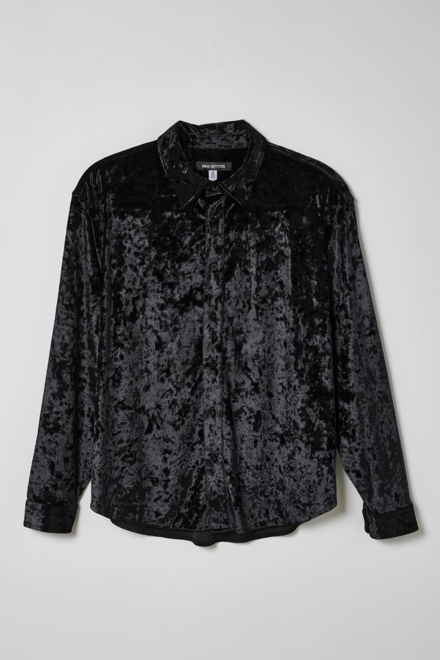UO Festive Velvet Dress Shirt #1