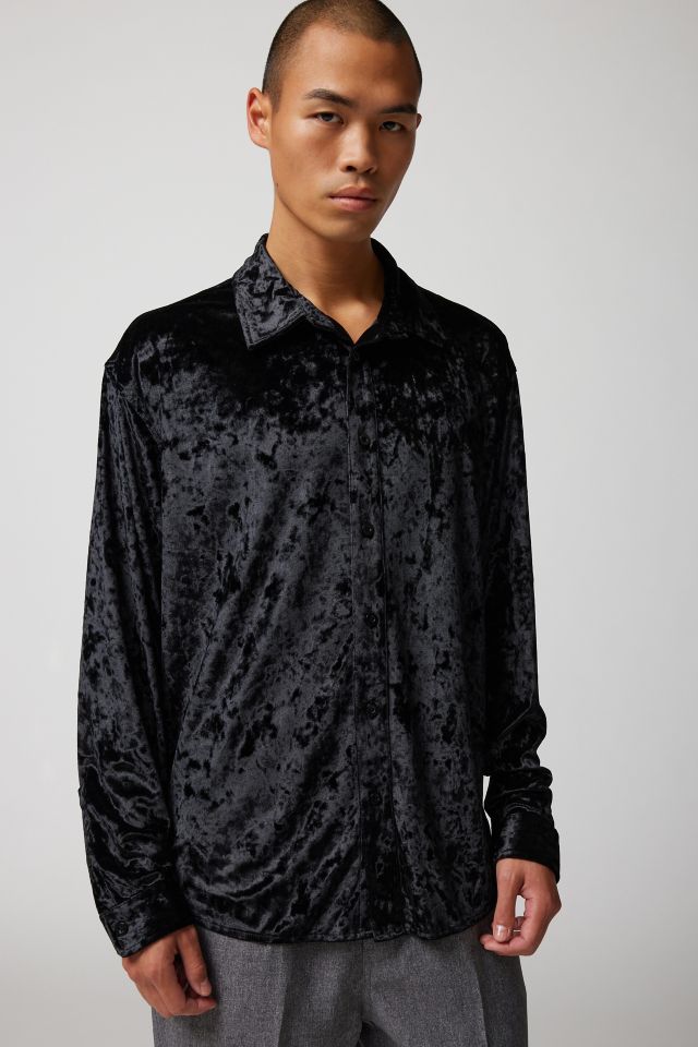 UO Festive Velvet Dress Shirt #2