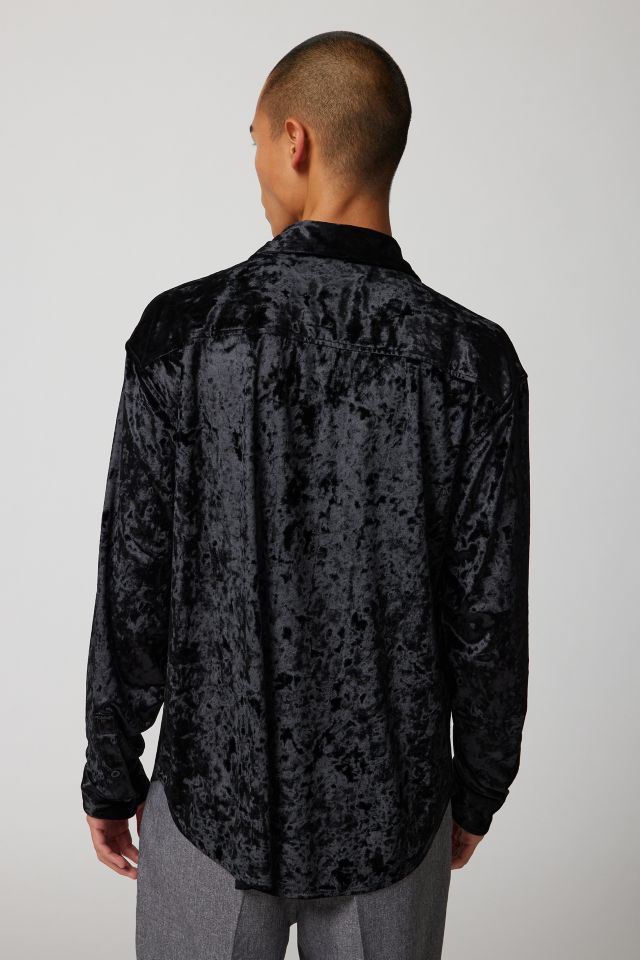 UO Festive Velvet Dress Shirt #3