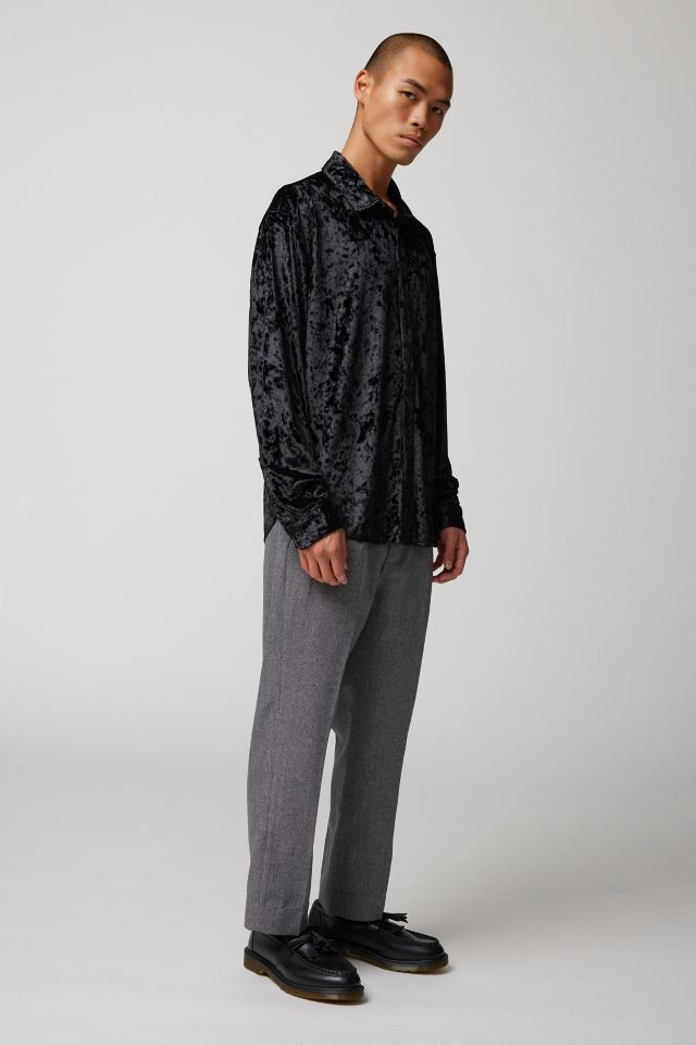 UO Festive Velvet Dress Shirt #4