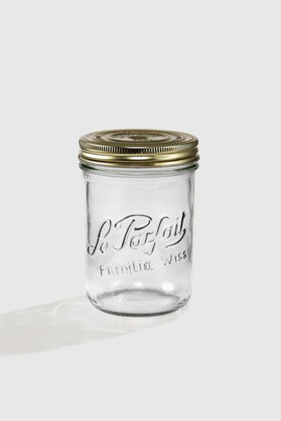 Le Parfait French Glass Canning Mason Jars - Medium Set of 4