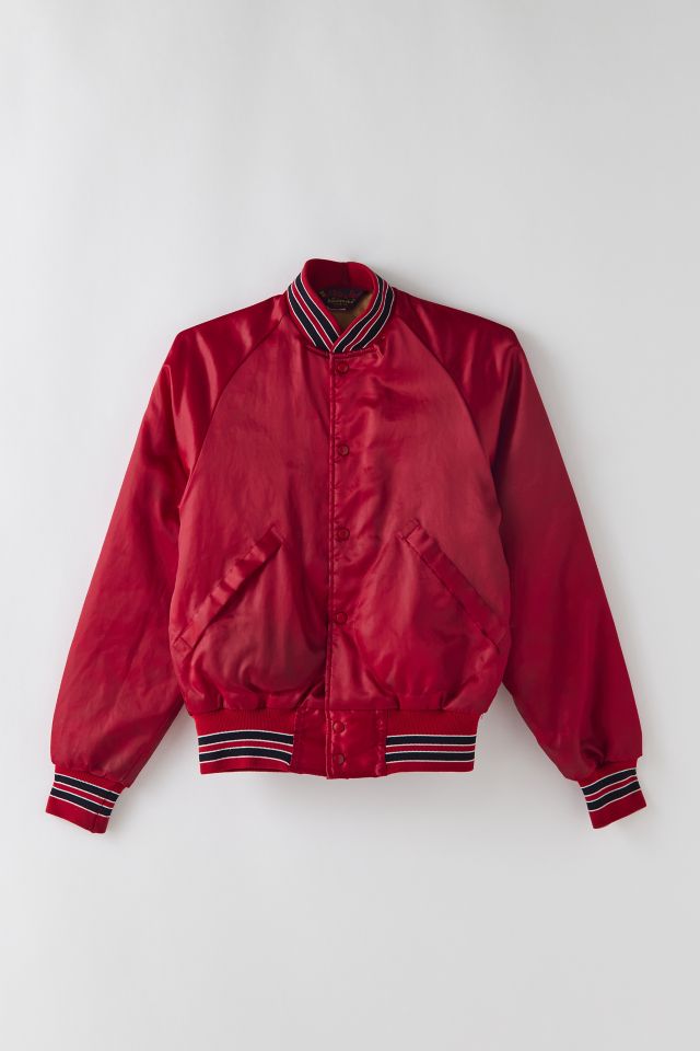 Urban Outfitters Vintage Red Varsity Jacket for Men