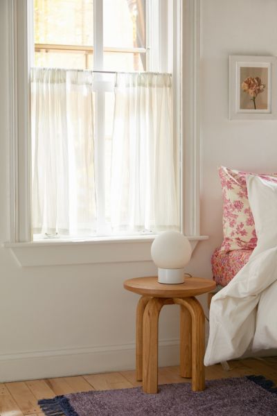 Crinkle Chiffon Café Curtain Set