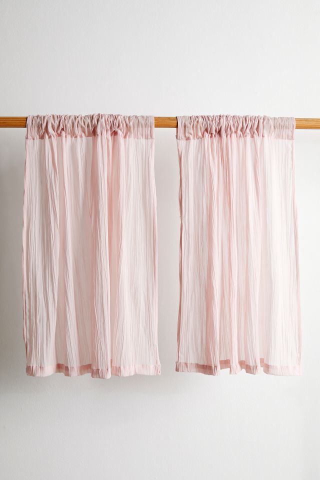 Crinkle Chiffon Café Curtain Set #1