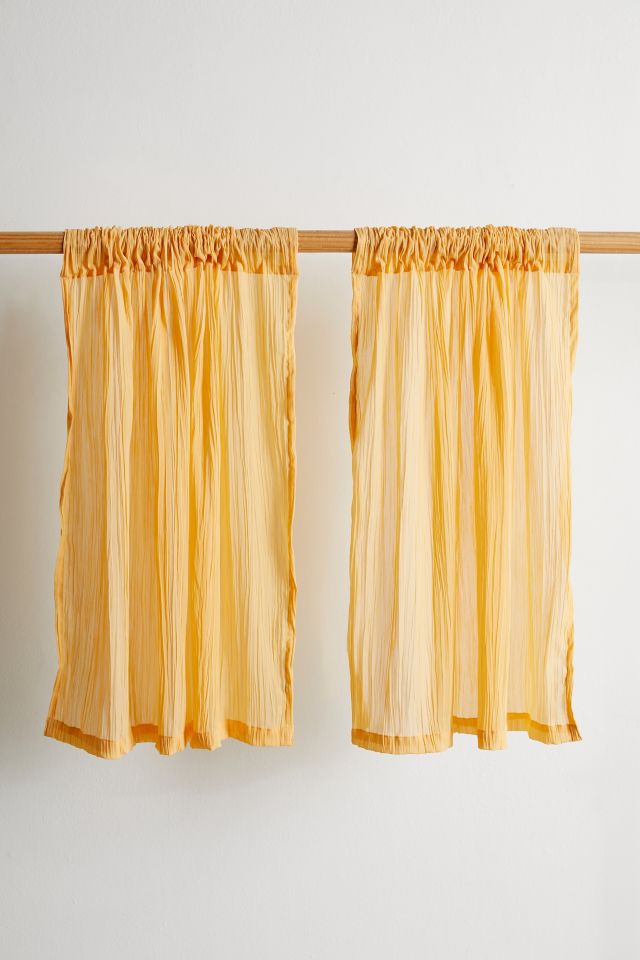 Crinkle Chiffon Café Curtain Set #1