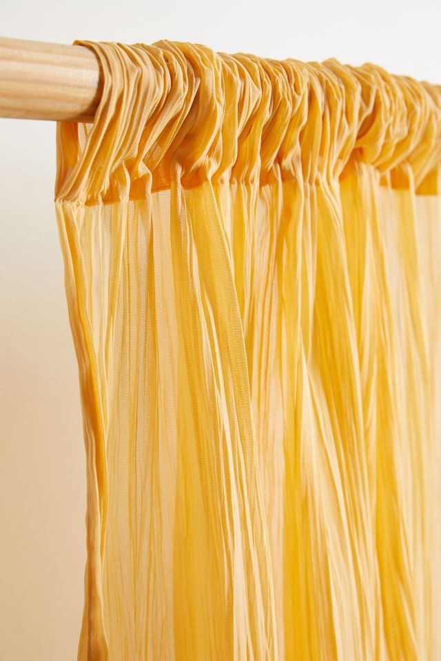 Crinkle Chiffon Café Curtain Set #2