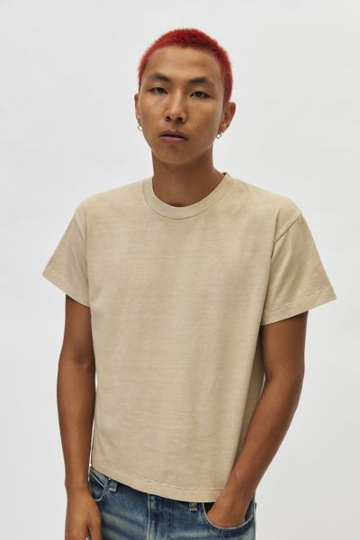 BDG BONFIRE T-SHIRT TOP IN TAN, MEN'S AT URBAN OUTFITTERS 