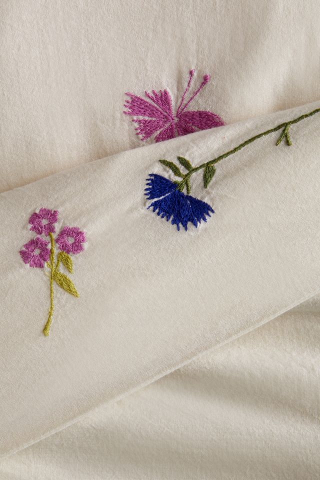 Sleepy Cats Embroidered Duvet Cover