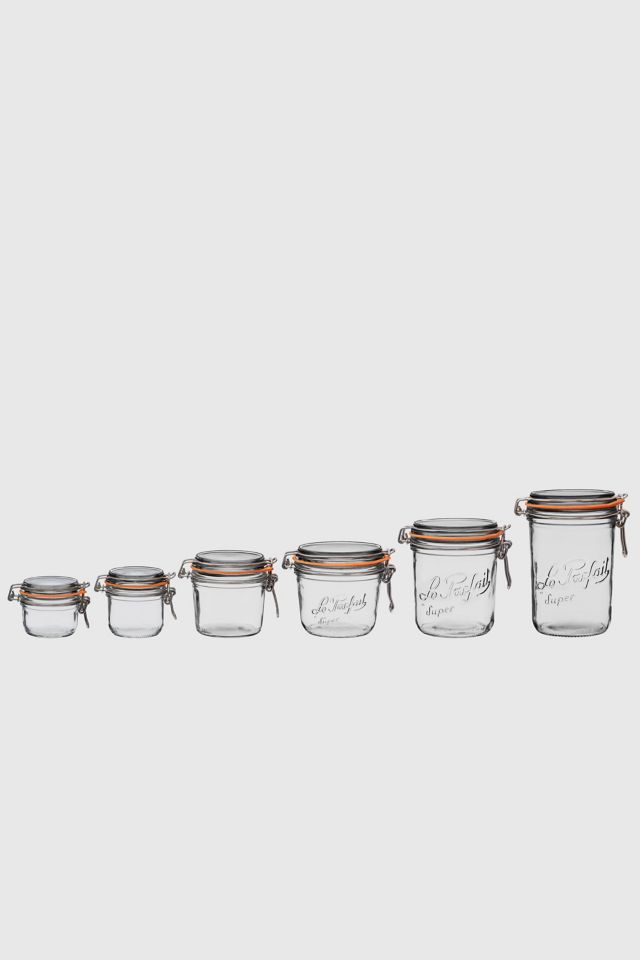 Le Parfait French Glass Super Jar Set in Clear at Urban Outfitters