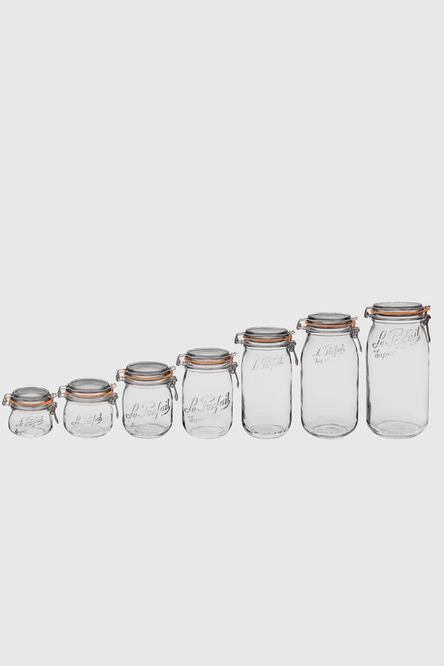 Le Parfait 3L Clear Glass Jar Set with Airtight Seal