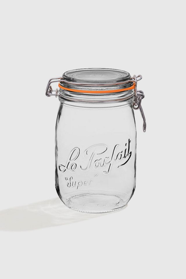Le Parfait 3L Clear Glass Jar Set with Airtight Seal