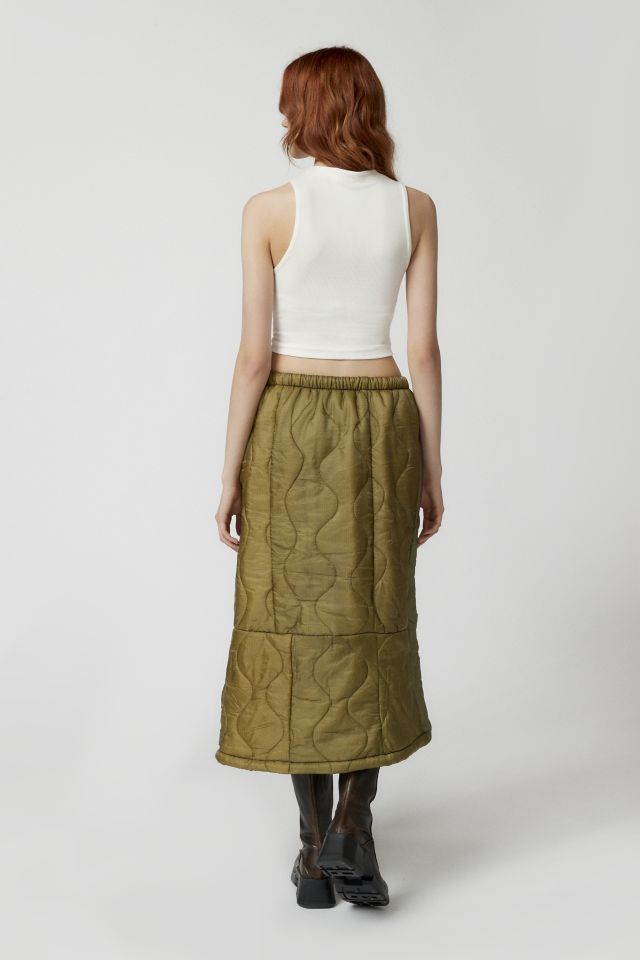 Urban Renewal Remade Quilted Liner Maxi Skirt #4